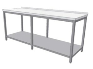 Nerezový stůl s policí 2600x800x850 mm