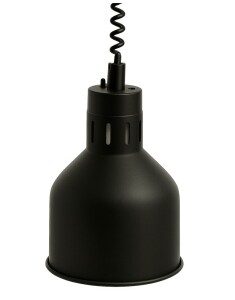Infra lampa závěsná - černá
