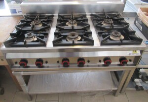 Sporák RM Lotus 6 hořáků