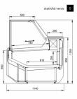 Chladicí vitrína obslužná JUKA Modena SP NEW G 125/110