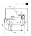 Chladicí vitrína obslužná JUKA Modena SP NEW W 250/110