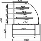 Teplá vyhřívaná vitrína JUKA CARMELLA 134