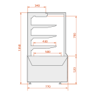 Chladicí vitrína cukrářská CARINA 06 / 1,4