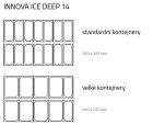 Zmrzlinová vitrína INNOVACE DEEP ICE 140