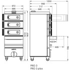 Grilovací pec ESTRO PRO 3 plus