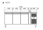 Chladicí stůl Tefcold GC73