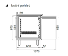 Mrazicí stůl bez desky Tefcold GF73
