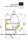 Chladicí vitrína obslužná Zoin Patagonia PY 250 PSCG