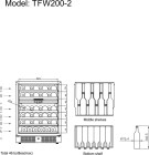 Vinotéka Tefcold TFW 200-2S