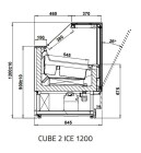 Zmrzlinová vitrína CUBE 2 ICE 140.120