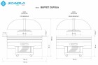 Bufet chlazený salátový SCAIOLA Cupola
