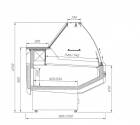 Chladící vitrína Juka Modena G 200/110