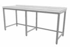 Nerezový stůl s trnoží 2100x800x850 mm