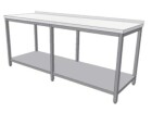 Nerezový stůl s policí 2500x700x850 mm